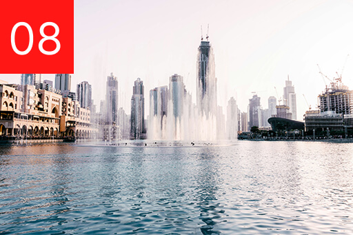 ドバイ噴水ショー（Dubai Fountain）