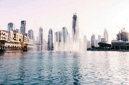 ドバイ噴水ショー（Dubai Fountain）